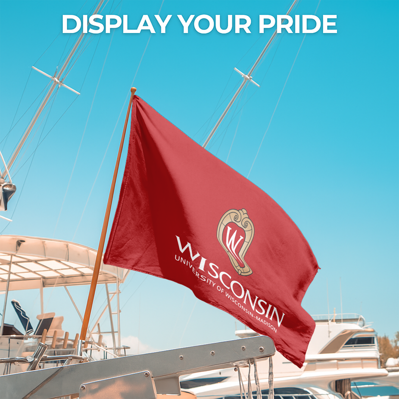 WISCONSIN- MADISON UNIVERSITY FLAG
