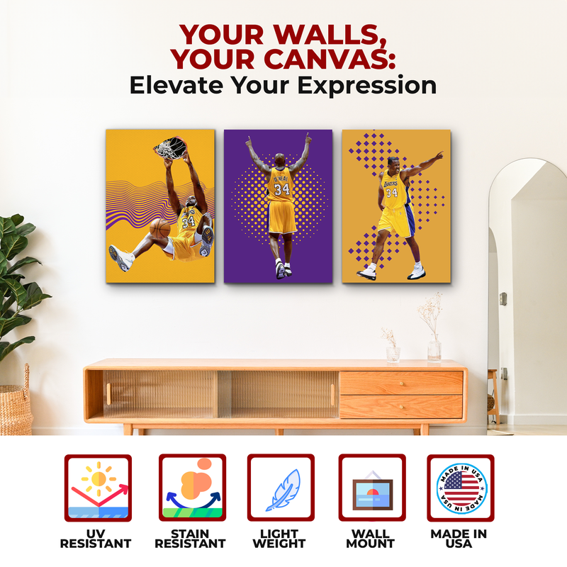 O'NEAL/ LAKERS WALL CANVAS