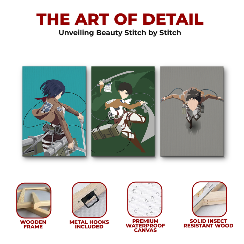 ATTACK ON TITAN WALL CANVAS