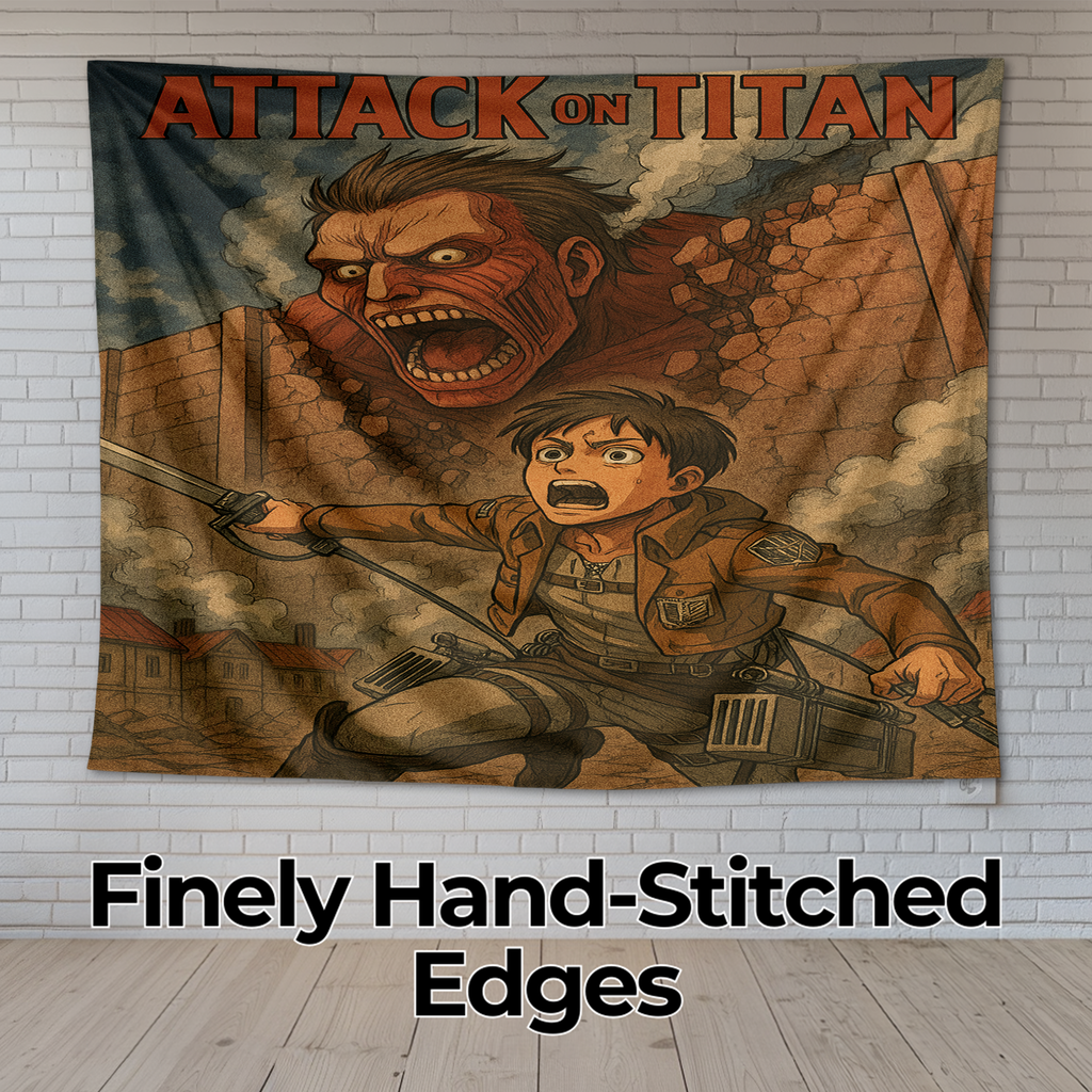 ATTACK ON TITAN: WALL BREACH WALL TAPESTRY