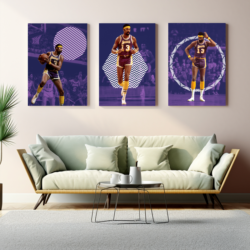 CHAMBERLAIN/ LAKERS WALL CANVAS