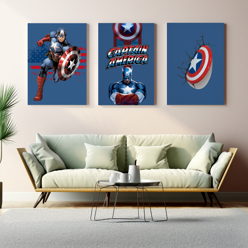CAPTAIN AMERICA CANVAS DECOR