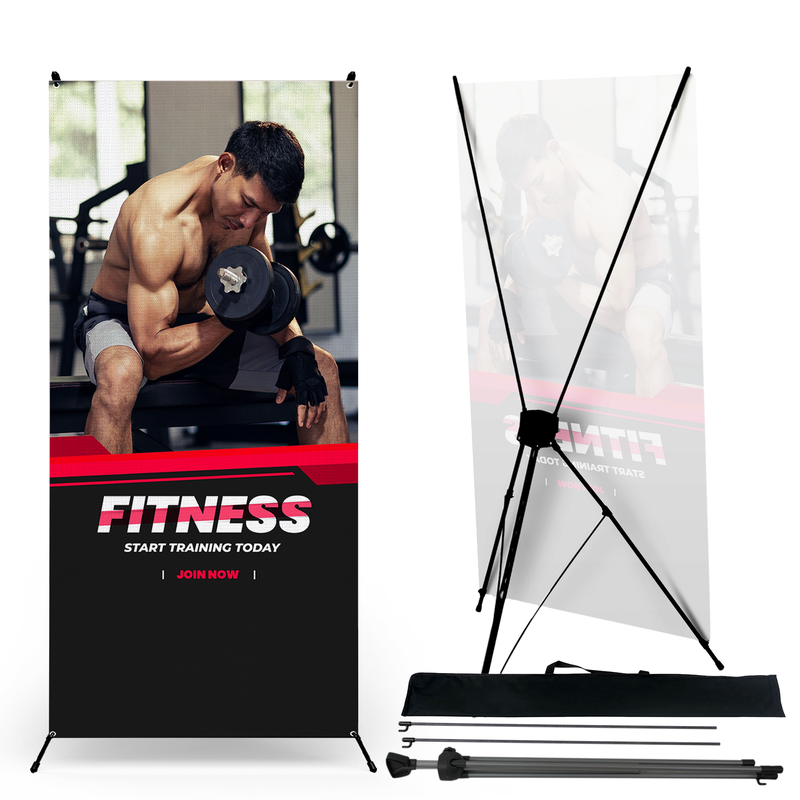 GYM FITNESS X-BANNER