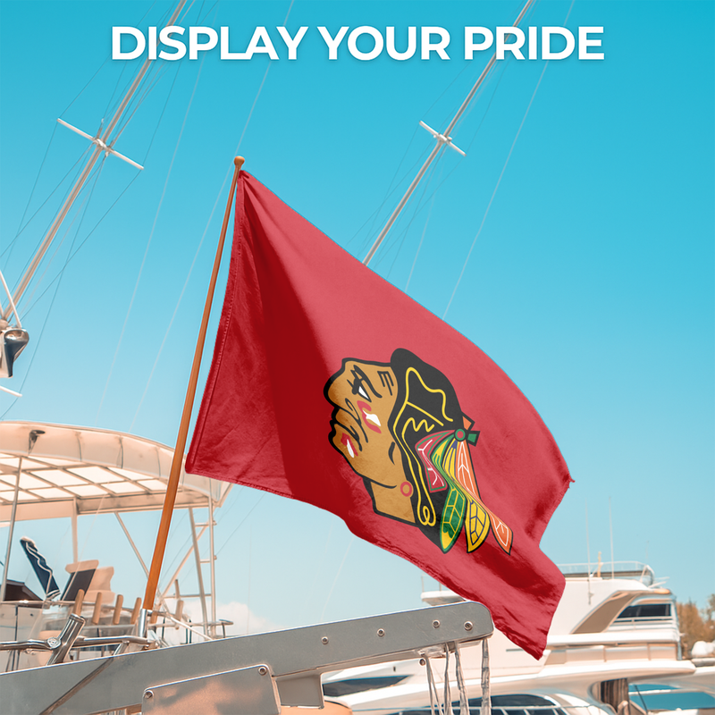 CHICAGO BLACKHAWKS FLAG
