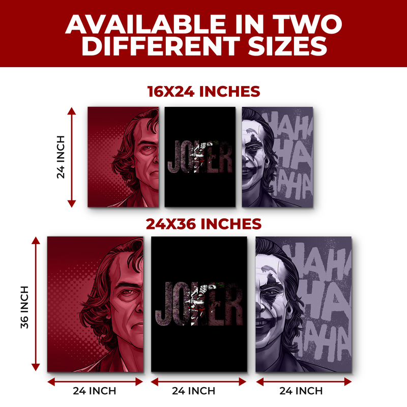 JOKER THE MOVIE WALL CANVAS