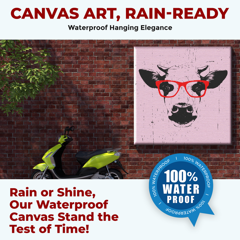 FUNNY COW DECOR CANVAS