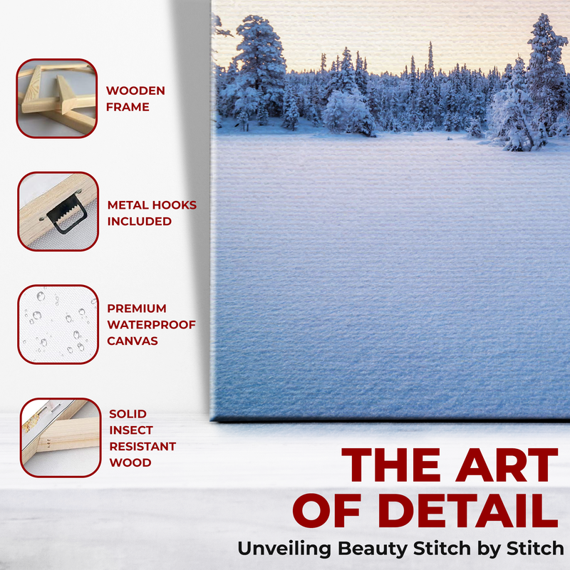 SNOW WALL CANVAS DECOR