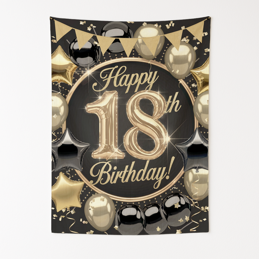 18TH BIRTHDAY WALL TAPESTRY