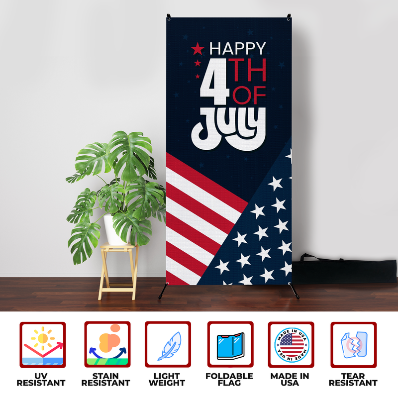 HAPPY 4TH OF JULY X-BANNER