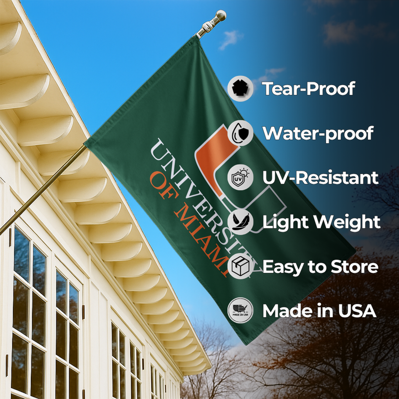 MIAMI (FL) UNIVERSITY FLAG