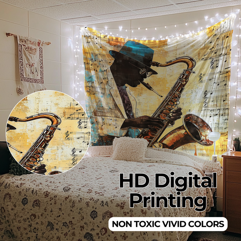 JAZZ & BLUES HERITAGE WALL TAPESTRY