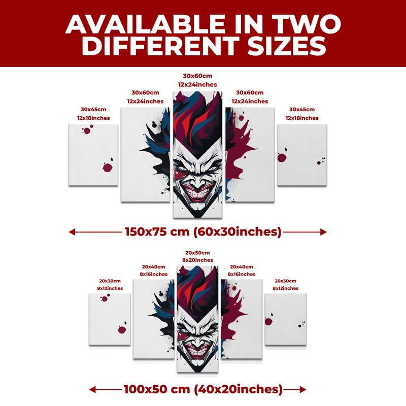 JOKER FACE WALL CANVAS