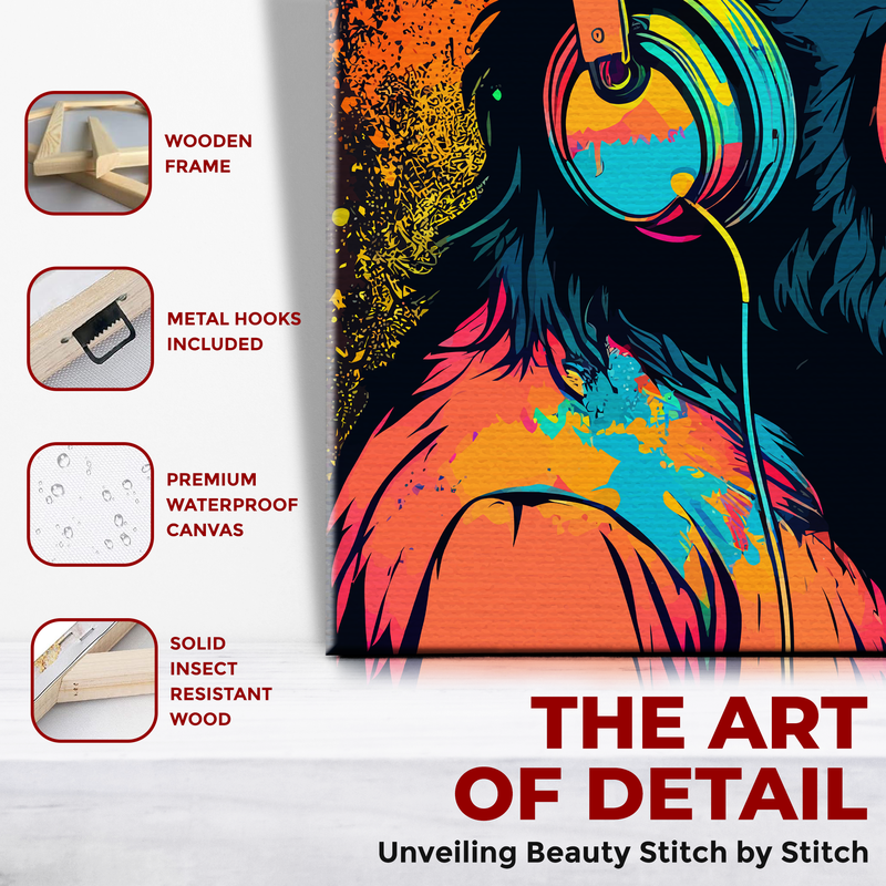 MODERN MONKEY DECOR CANVAS