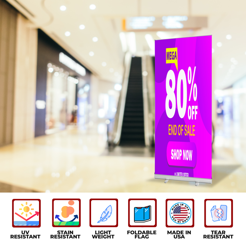 80%OFF SALE BANNER RETRACTABLE
