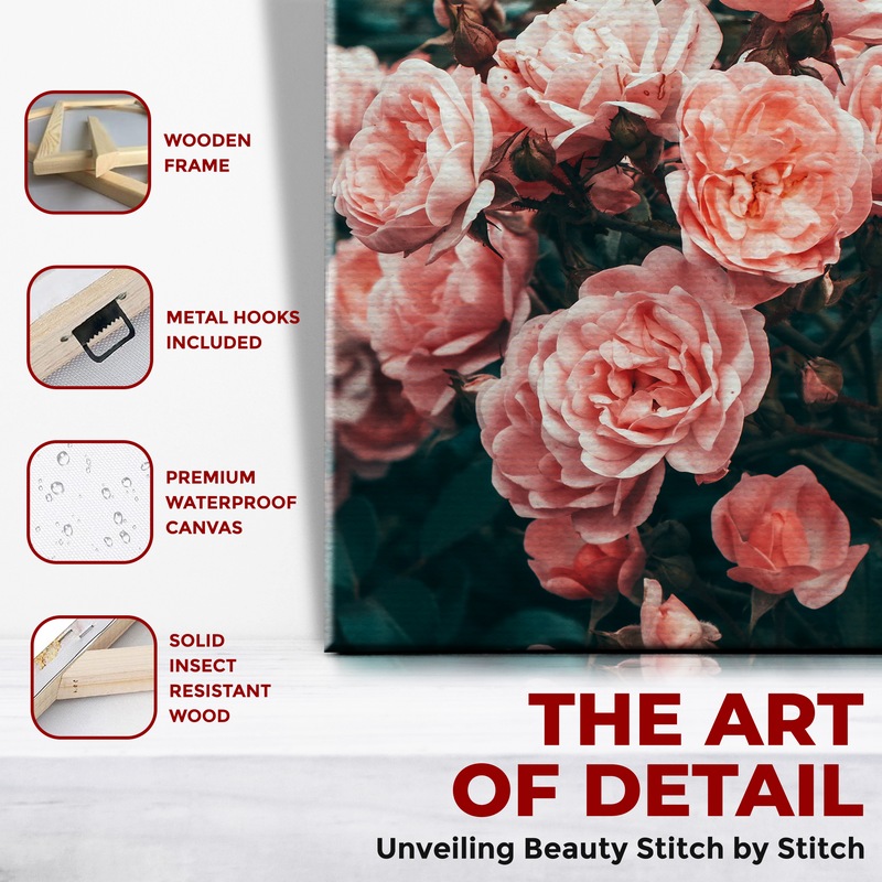 PINK ROSES CANVAS