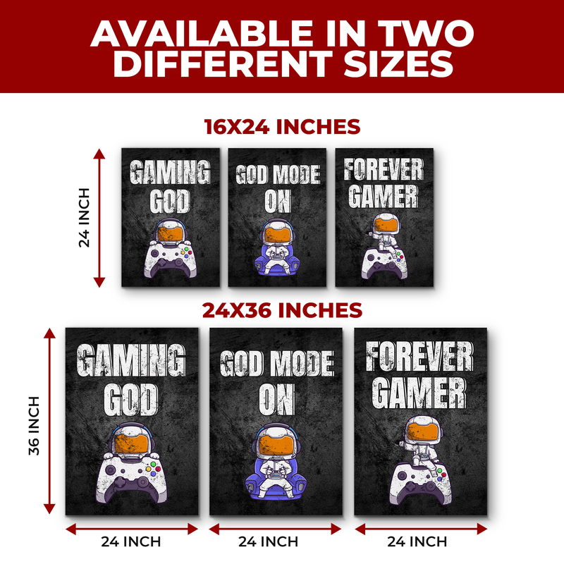GAMING GOD CANVAS DECOR