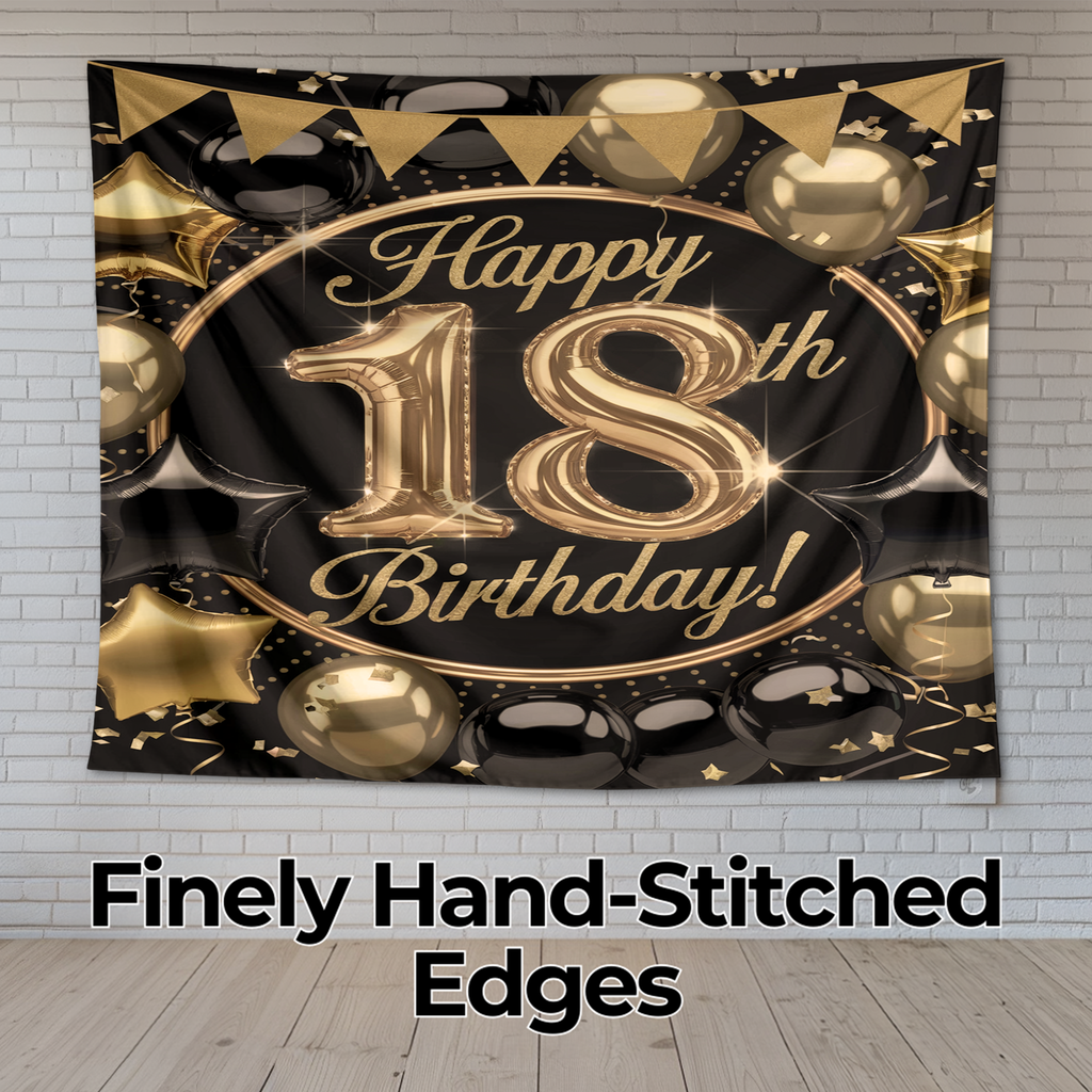 18TH BIRTHDAY WALL TAPESTRY