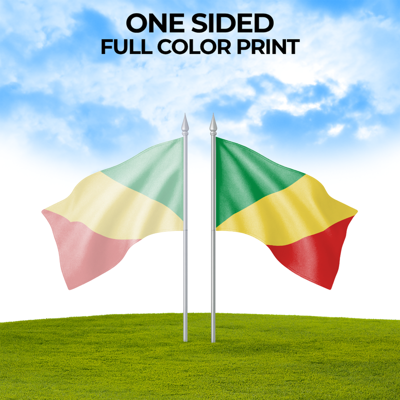 REPUBLIC OF THE CONGO-BRAZZAVILLE FLAG