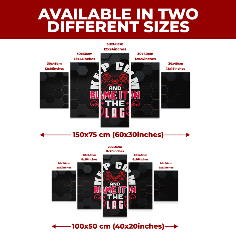 KEEP CALM & BLAME IT ON THE LAG WALL CANVAS