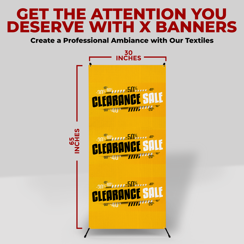 CLEARANCE SALE X-BANNER