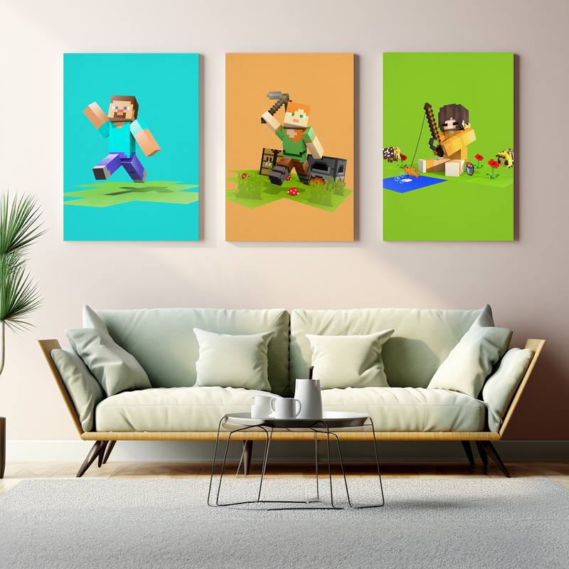 MINECRAFT CANVAS DECOR