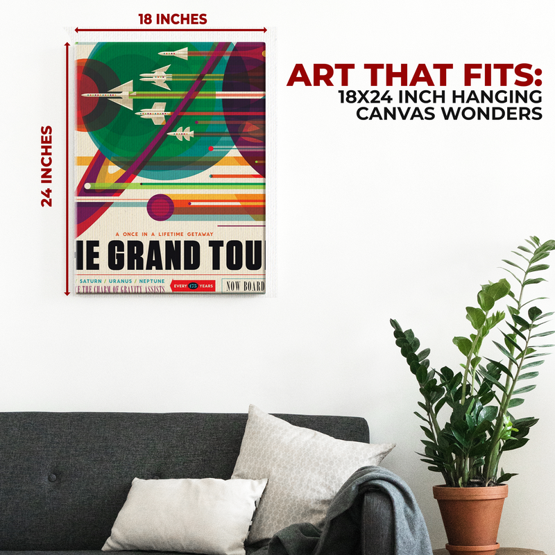 THE GRAND TOUR NASA WALL CANVAS DECOR