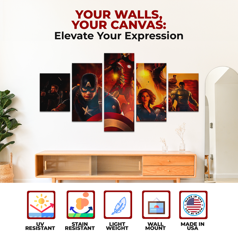 MARVEL AVENGERS WALL CANVAS