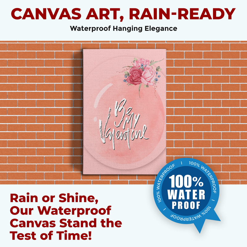 BE MY VALENTINE CANVAS DECOR