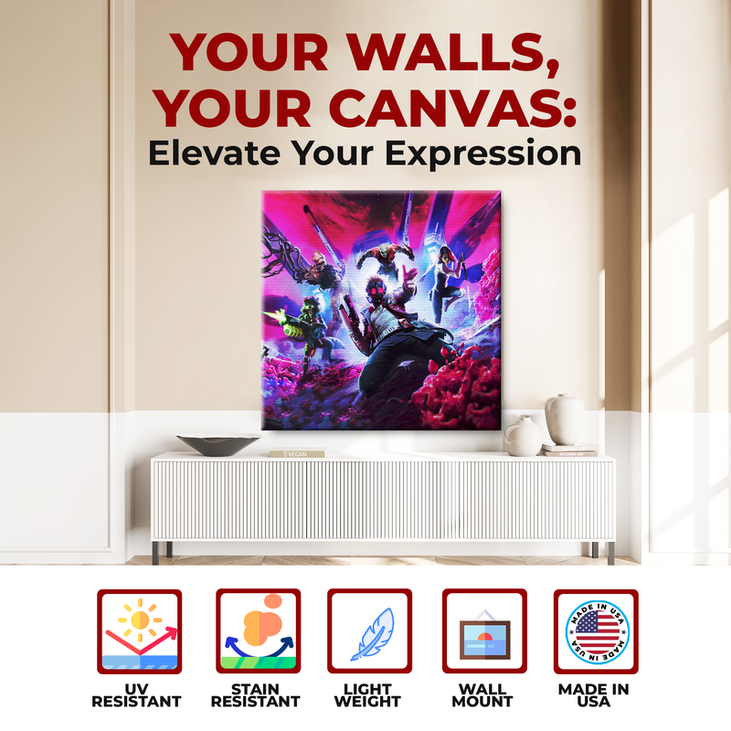 GUARDIANS OF GALAXY WALL CANVAS DECOR