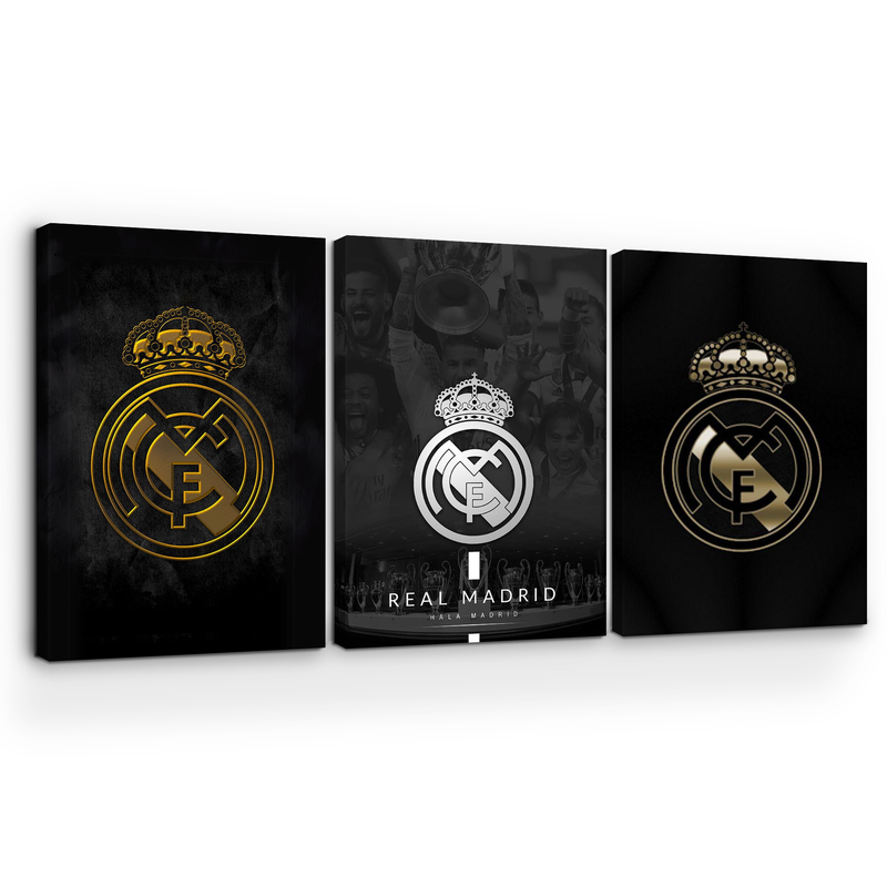 REAL MADRID FC LOGO WALL CANVAS