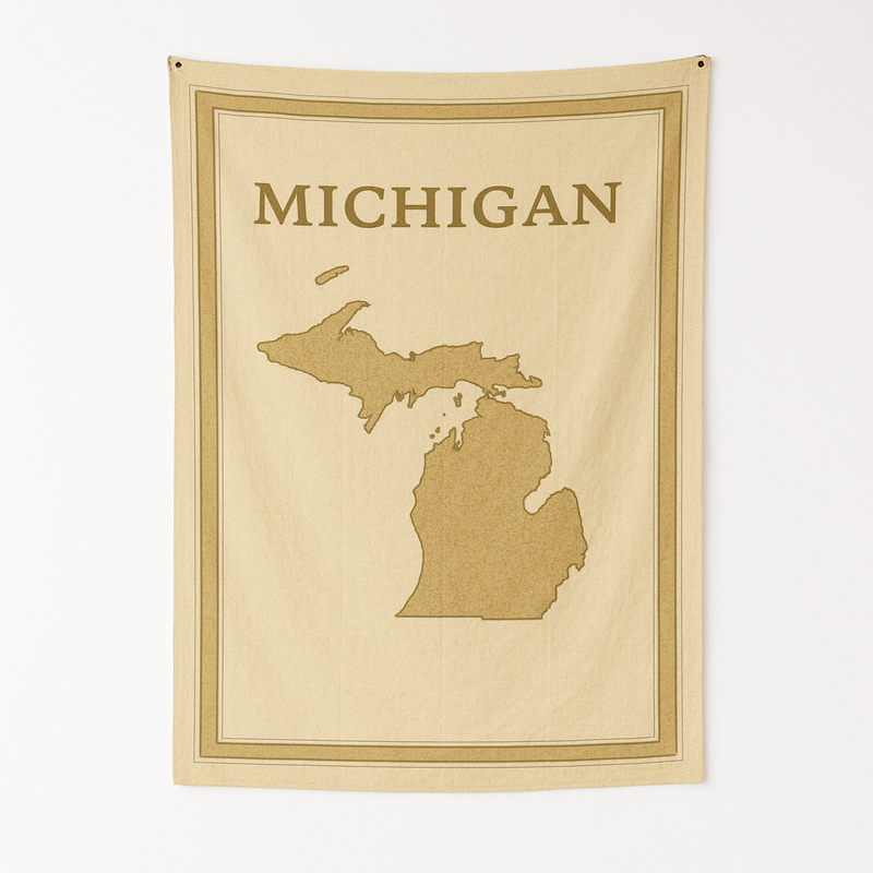 MICHIGAN WALL TAPESTRY
