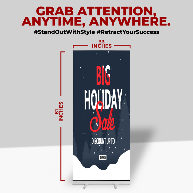 HOLIDAY SALE BANNER RETRACTABLE