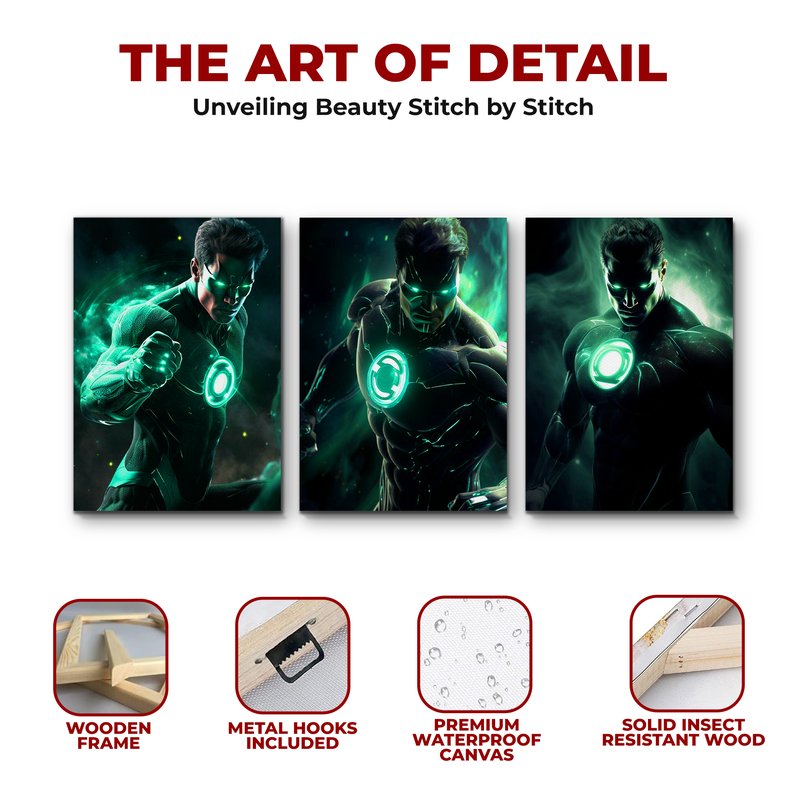 GREEN LANTERN WALL CANVAS