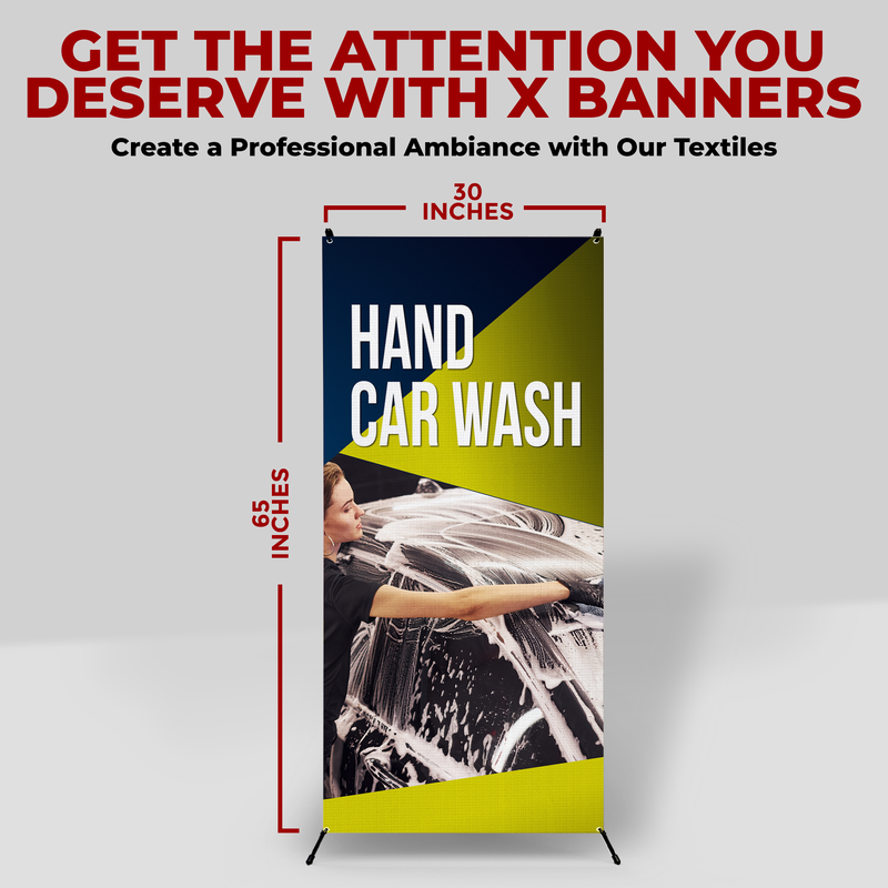 HAND CAR WASH X-BANNER