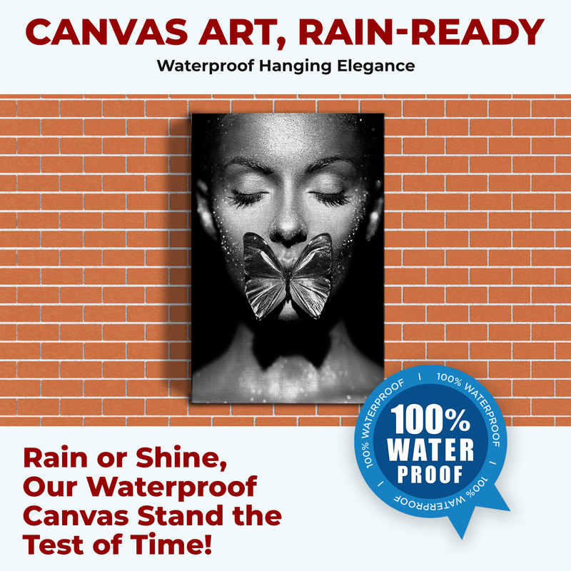 WOMEN & BUTTERFLY CANVAS DECOR