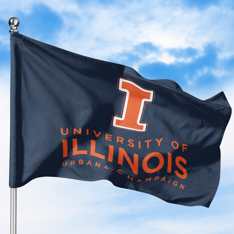 ILLINOIS URBANA-CHAMPAIGN UNIVERSITY FLAG