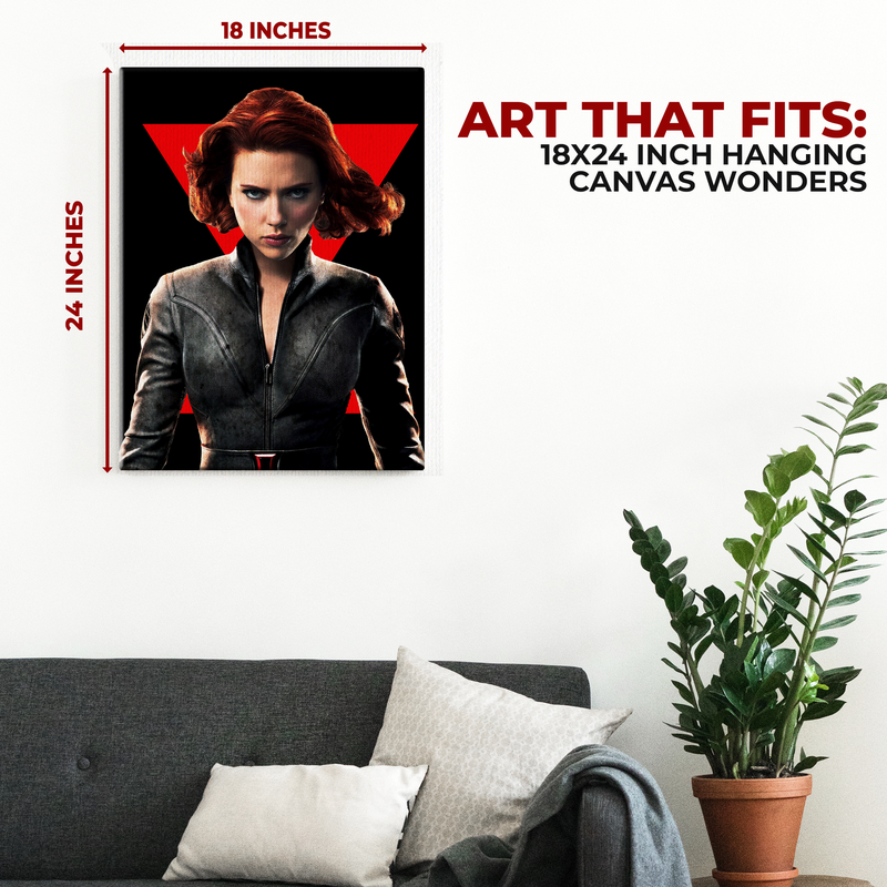 BLACK WIDOW WALL CANVAS DECOR
