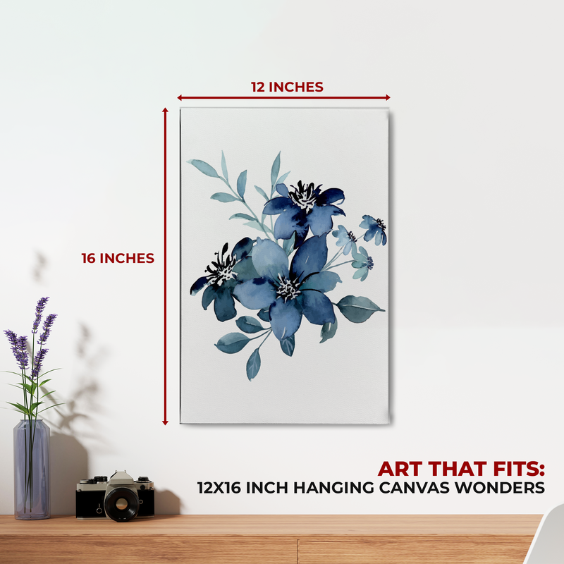 BLUE FLOWER CANVAS