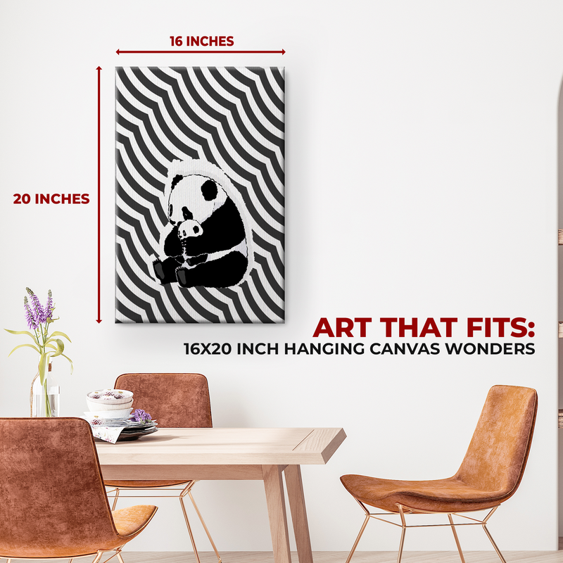 PANDA & BABY PANDA CANVAS DECOR