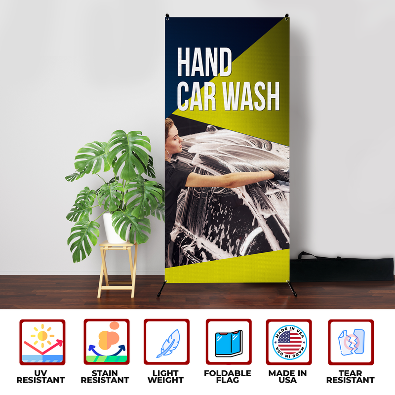 HAND CAR WASH X-BANNER