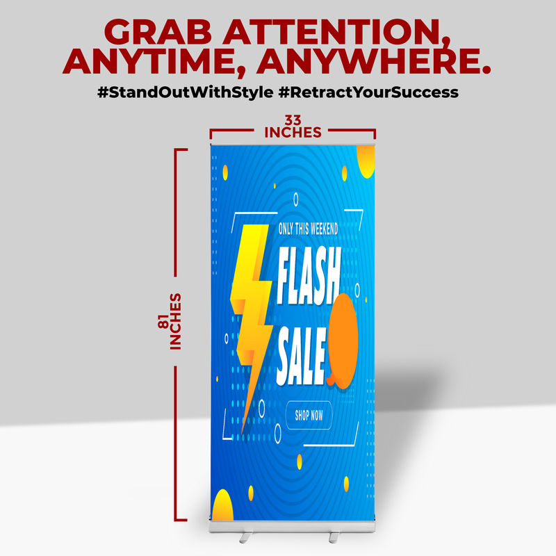 FLASH SALE BANNER RETRACTABLE