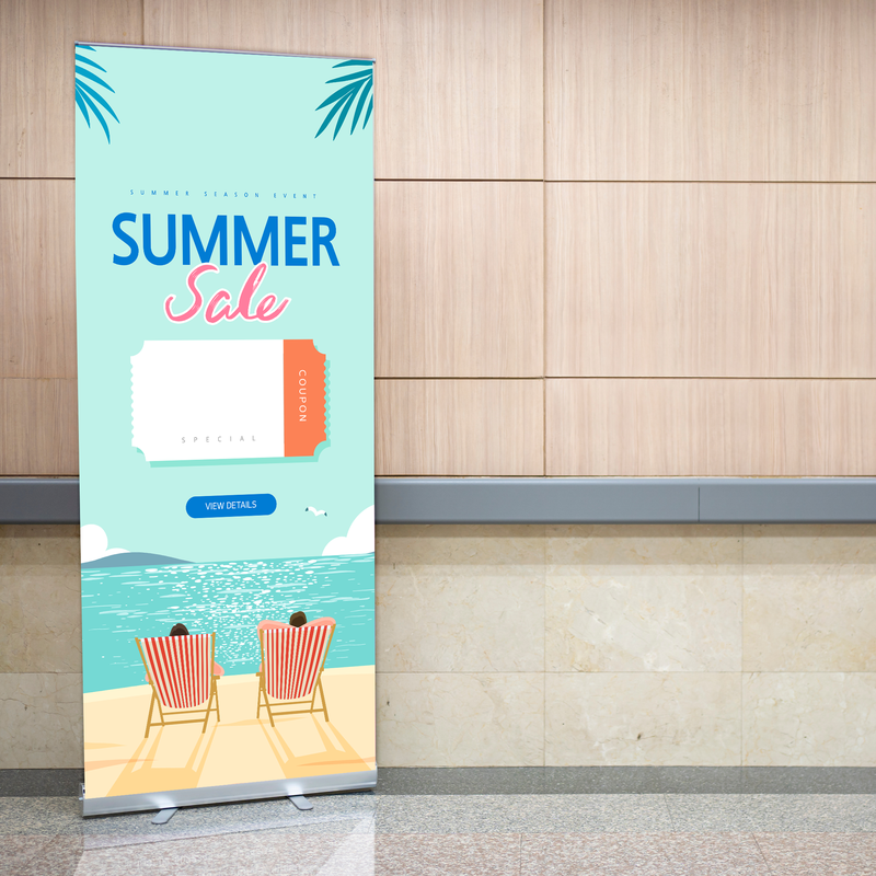 SUMMER SALE BANNER RETRACTABLE