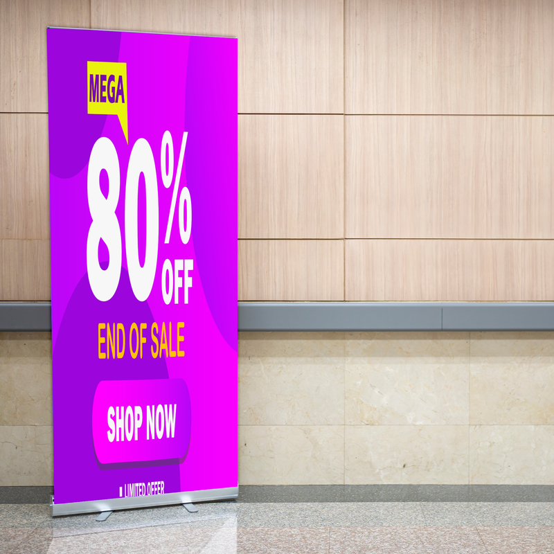 80%OFF SALE BANNER RETRACTABLE