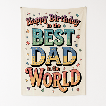 HAPPY BIRTHDAY DAD WALL TAPESTRY