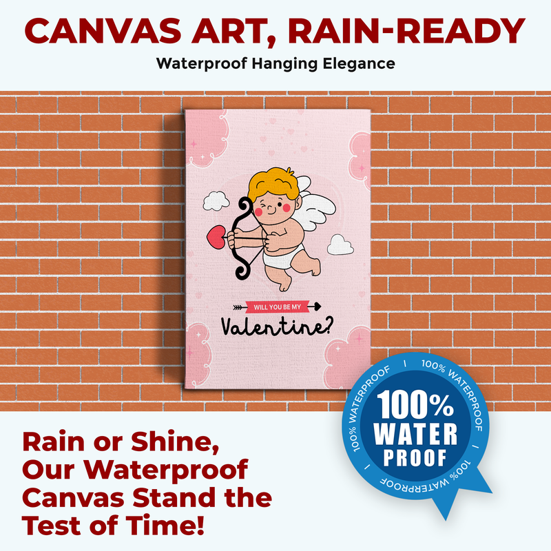 WILL YOU BE MY VALENTINE CANVAS DECOR