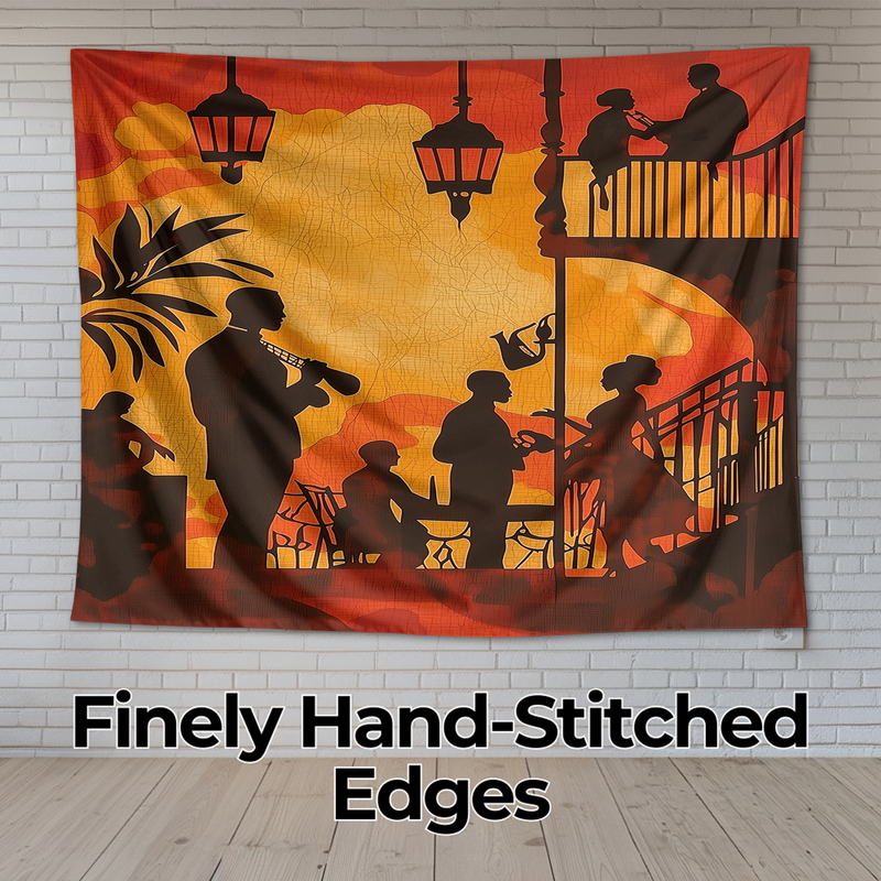 HARLEM RENAISSANCE NIGHT WALL TAPESTRY
