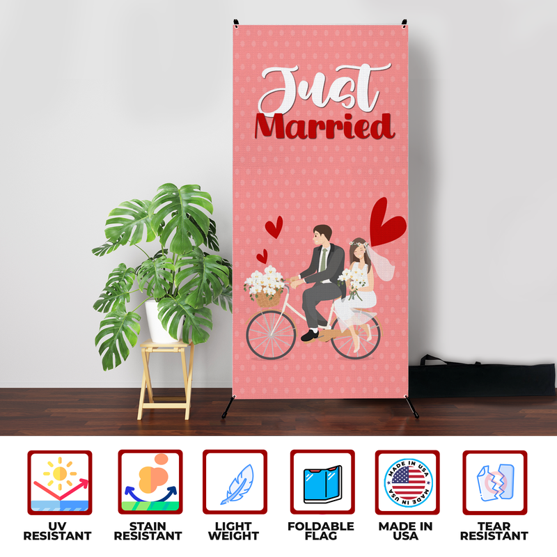 JUST MARRIED X-BANNER