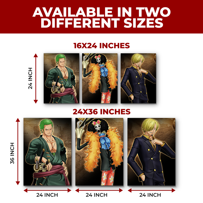 ONE PIECE WALL CANVAS