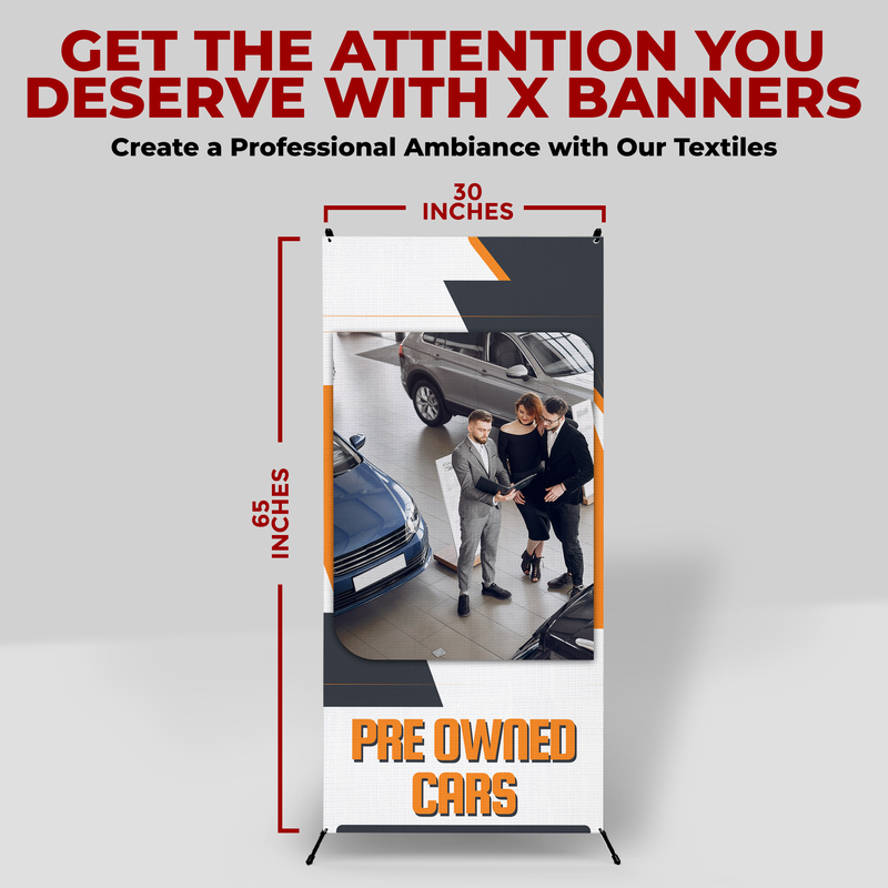 PRE OWNED CARS X-BANNER