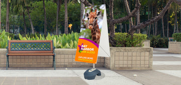 Zephyr-X Outdoor Banner Stand - 60"x24", 2-Sided